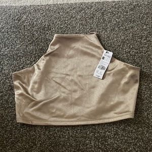 Crop top (satin material) unworn